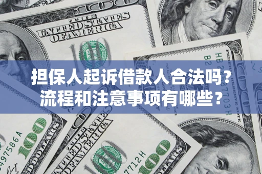北京担保人起诉借款人合法吗？流程和注意事项有哪些？