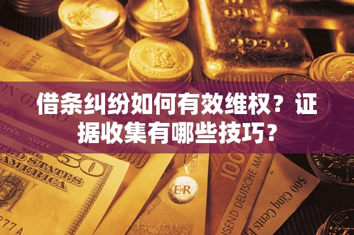 北京借条纠纷如何有效维权？证据收集有哪些技巧？