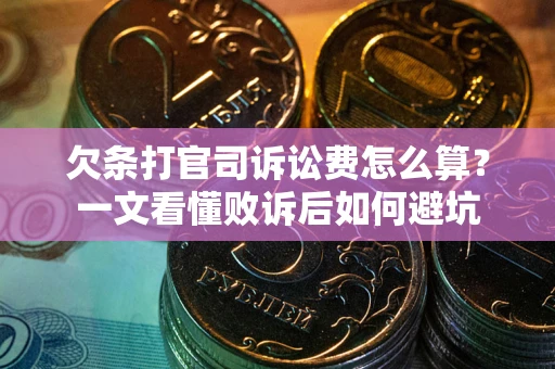 北京欠条打官司诉讼费怎么算？一文看懂败诉后如何避坑