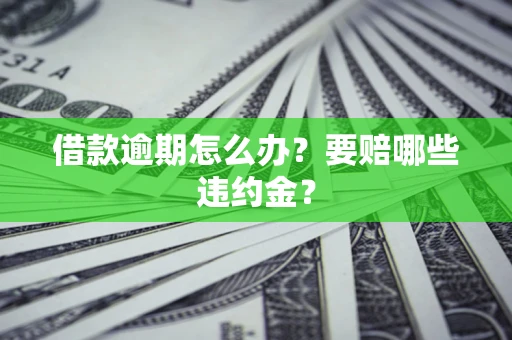 北京借款逾期怎么办？要赔哪些违约金？